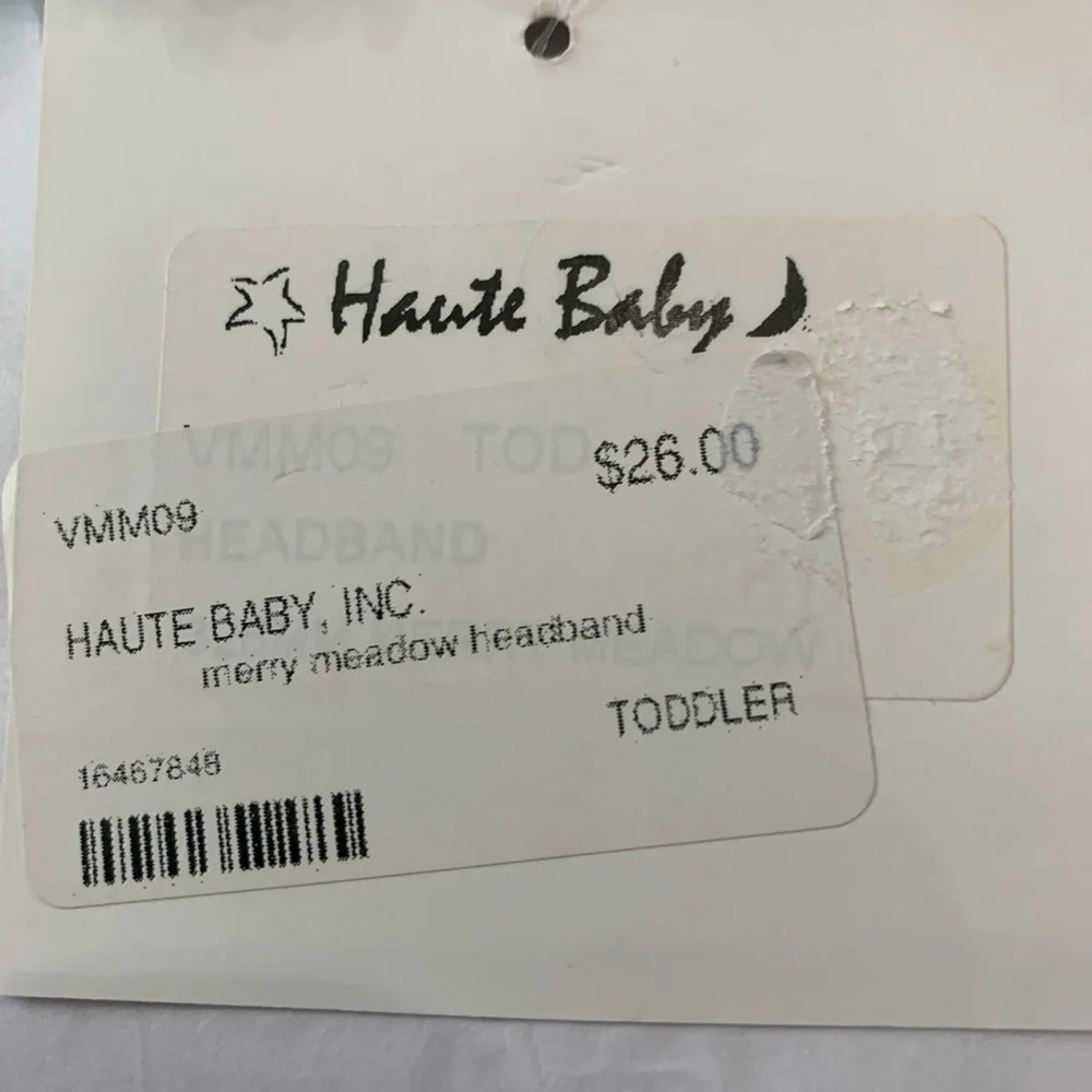 Haute Baby Girl Headbands New Set Of 3  Floral Polka Lace 2 Infant 1 Toddler